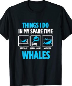 Whale and Orca Funny Marine Mammal Whale T-Shirt