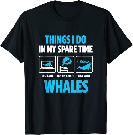 Whale and Orca Funny Marine Mammal Whale T-Shirt