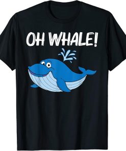 Funny Whale Art For Men Women Orca Narwhal Blue Whales T-Shirt