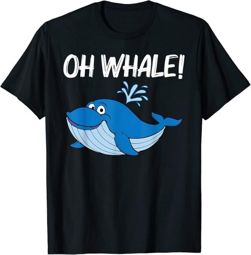 Funny Whale Art For Men Women Orca Narwhal Blue Whales T-Shirt