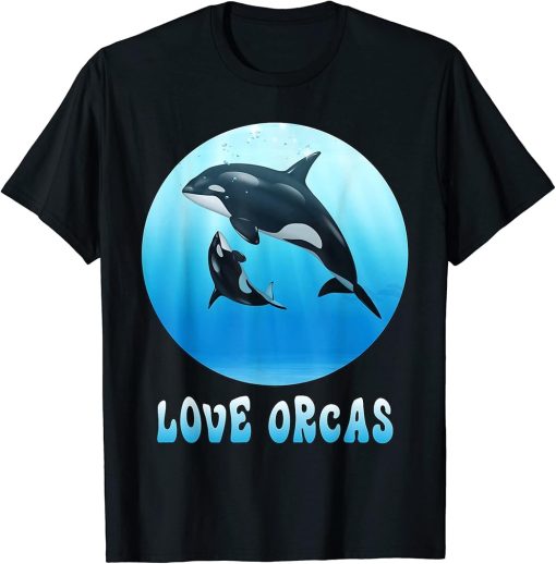 Killer Whale Ocean Lover orcas, WOMEN Men Boys, orcas lovers T-Shirt