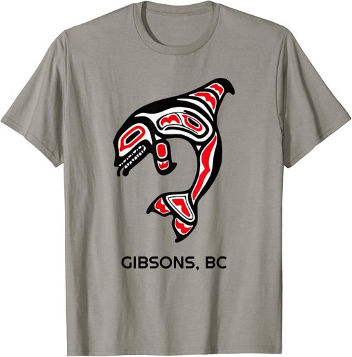 Gibsons, British Columbia Native American Orca Killer Whales T-Shirt